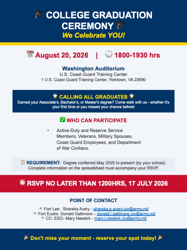 2026 JBLE-Eustis College Graduation Flyer